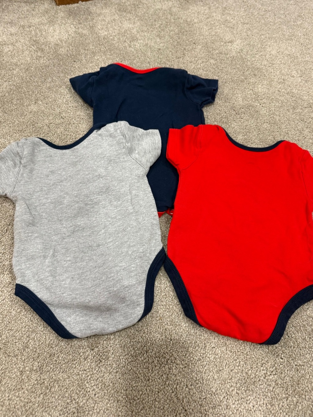 Set of 3 NFL Patriots Bodysuits- Size 9-12 months - Picture 5 of 5